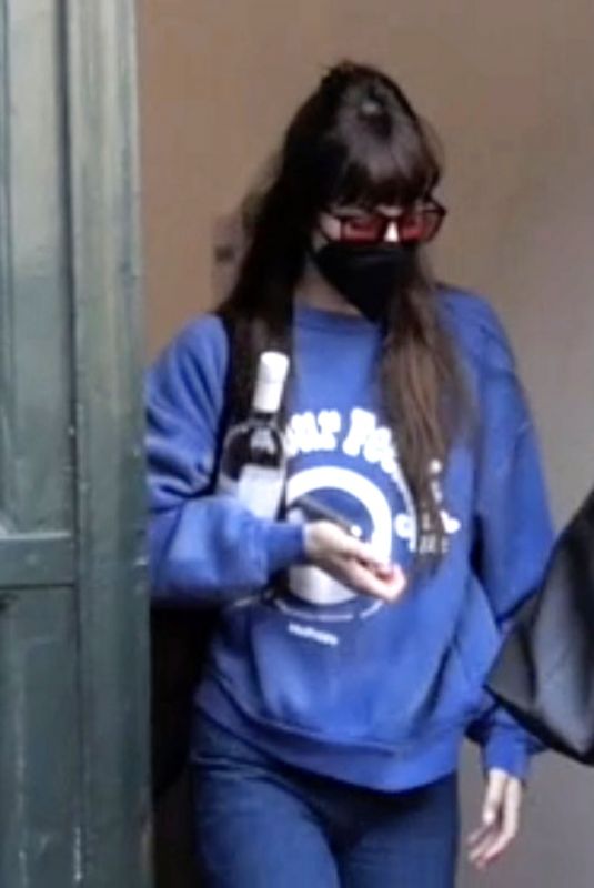 DAKOTA JOHNSON Out in Rome 10/28/2021
