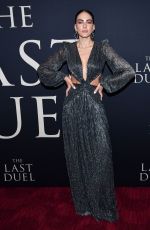 DANIELA BOTERO at The Last Duel Premierein New York 10/09/2021