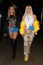 DEMI and FRANKIE SIMS Night Out in Kensington 10/17/2021