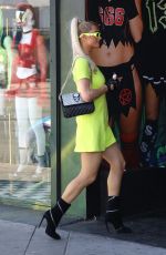 DEMI LOVATO and PARIS HILTON on the Set of Their New Show in West Hollywood 10/13/2021