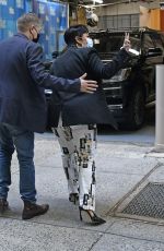 DEMI LOVATO Arrives at Live with Kelly and Ryan in New York 09/30/2021
