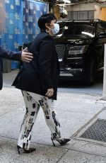 DEMI LOVATO Arrives at Live with Kelly and Ryan in New York 09/30/2021