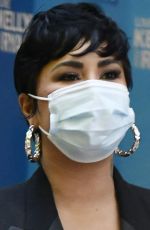 DEMI LOVATO Arrives at Live with Kelly and Ryan in New York 09/30/2021