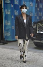 DEMI LOVATO Arrives at Live with Kelly and Ryan in New York 09/30/2021