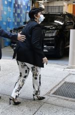 DEMI LOVATO Arrives at Live with Kelly and Ryan in New York 09/30/2021