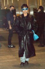 DEMI LOVATO Out for Dinner at Nobu in New York 09/30/2021