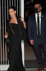DEMI MOORE Leaves Elle 2021 Woman in Hollywood Event in Los Angeles 10/19/2021