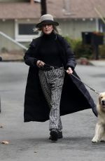 DIANE KEATON Out with Her Golden Retriever in Brentwood 10/23/2021