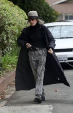 DIANE KEATON Out with Her Golden Retriever in Brentwood 10/23/2021