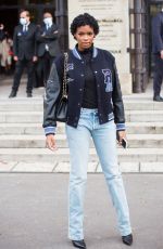 DIDI-STONE OLOMIDE Leaves L’Oreal Show at Paris Fashion Week 10/03/2021