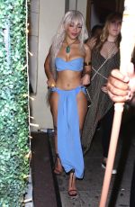 DOJA CAT Leaves Her Atlantis-themed Birthday Party at Delilah in West Hollywood 10/20/2021