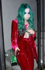DOVE CAMERON Leaves a Halloween Party in Hollywood 10/30/2021