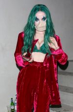 DOVE CAMERON Leaves a Halloween Party in Hollywood 10/30/2021