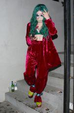 DOVE CAMERON Leaves a Halloween Party in Hollywood 10/30/2021