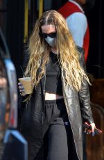DOVE CAMERON Out for Iced Coffee in New York 10/07/2021