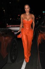 DRAYA MICHELE Out for Dinner at TAO in West Hollywood 10/14/2021