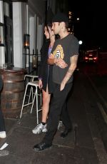 DUA LIPA and Anwar Hadid at Iranian restaurant Berenjak! in London 10/28/2021