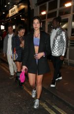DUA LIPA and Anwar Hadid at Iranian restaurant Berenjak! in London 10/28/2021
