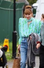 ELEANOR TOMLINSON on the Set of The Oulaws in Bristol 10/12/2021