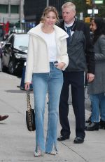 ELIZABETH BANKS Arrives at Late Show with Stephen Colbert in New York 10/27/2021