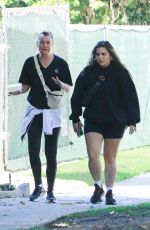 ELLEN POMPEO Out Hiking with a Friend in Los Feliz 10/27/2021