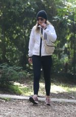 ELLEN POMPEO Out Hikinig at Griffith Park in Los Feliz 10/30/2021