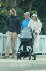 ELSA HOSK and Tom Daly Out Out with Her Family in Pasadena 10/23/2021