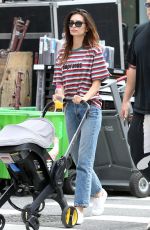 EMILY RATAJKOWSKI and Sebastian Bear McClard After Breakfast at Bluestone Lane in New York 10/03/2021