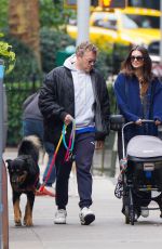 EMILY RATAJKOWSKI and Sebastian Bear McClard Out with Their Baby and Dog in New York 10/24/2021