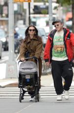 EMILY RATAJKOWSKI and Sebastian Bear McClard Out with Their Baby and Dog in New York 10/30/2021