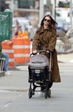 EMILY RATAJKOWSKI and Sebastian Bear McClard Out with Their Baby and Dog in New York 10/30/2021