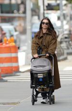 EMILY RATAJKOWSKI and Sebastian Bear McClard Out with Their Baby and Dog in New York 10/30/2021