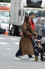 EMILY RATAJKOWSKI and Sebastian Bear McClard Out with Their Baby and Dog in New York 10/30/2021