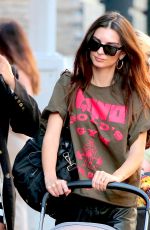 EMILY RATAJKOWSKI Out with Her Baby in New York 10/14/2021