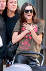 EMILY RATAJKOWSKI Out with Her Baby in New York 10/14/2021