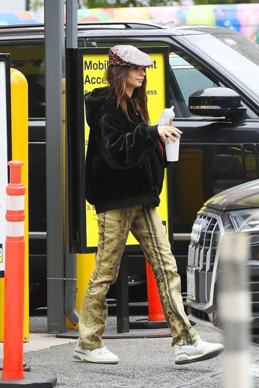 EMILY RATAJKOWSKI Out with Her Baby Sly in New York 10/23/2021