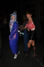 EMMA RIGBY Arrives at Halloween Party at Isabel in London 10/29/2021