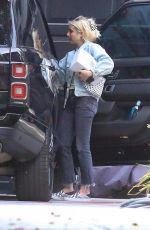 EMMA ROBERTS Arrives at a Friend