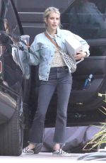 EMMA ROBERTS Arrives at a Friend