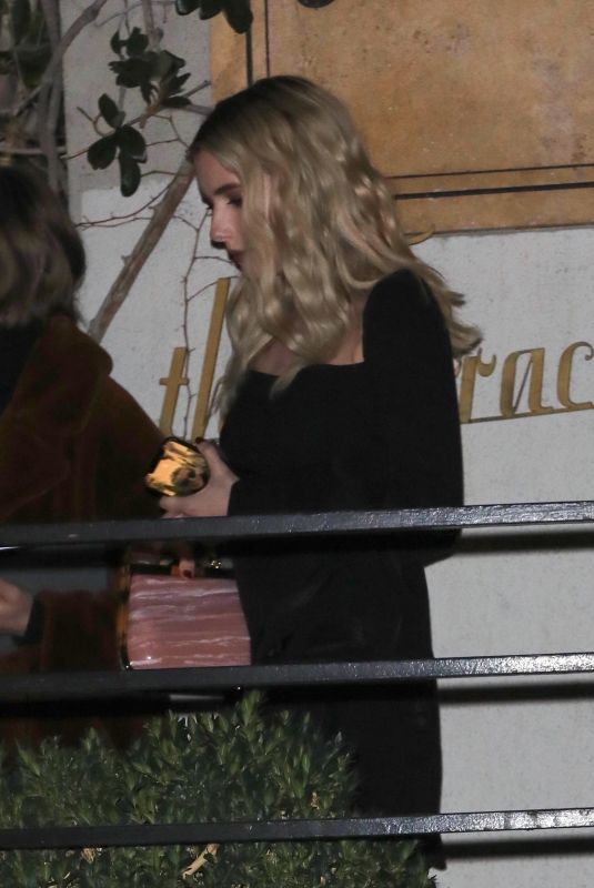 EMMA ROBERTS Arrives at Spencer Premiere Afterparty in Los Angeles 10/26/2021