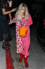 EMMA ROBERTS Leaves Halloween Party in Los Angeles 10/30/2021
