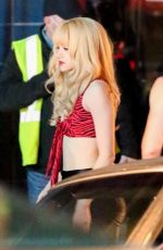EMMY ROSSUM at Angelyne Set in Los Angeles 10/22/2021