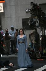EVAN RACHEL WOOD on the Set of Westworld in Wall Street 10/02/2021