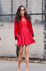 FAMKE JANSSEN All in Red Out in New York 10/24/2021