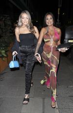 FANKIE SIMS and NIKITA JASMINE Out for Dinner in London 10/22/2021