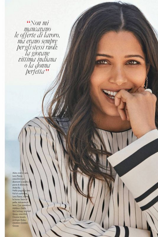 FREIDA PINTO in Elle Magazine, Italy October 2021