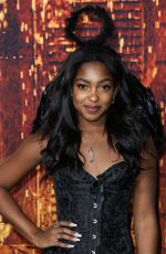 GABBY MORRISON at Costume Party Premiere of Halloween Kills at TCL Chinese Theatre in Hollywood 10/12/2021
