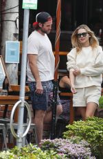 GABRIELLA BROOKS and Liam Hemsworth Out for Lunch at Bayleaf Cafe 10/13/2021