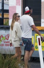 GABRIELLA BROOKS and Liam Hemsworth Out for Lunch at Bayleaf Cafe 10/13/2021
