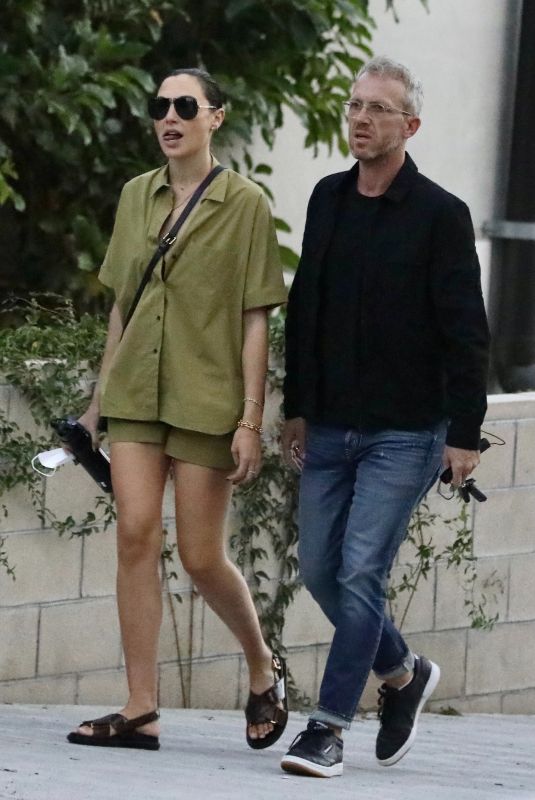 GAL GADOT and Yaron Varsano Out in West Hollywood 10/05/2021